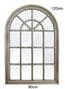 XL Silver Arch Window Panel Mirror 80cm x 120cm PREMIUM QUALITY - RRP £279